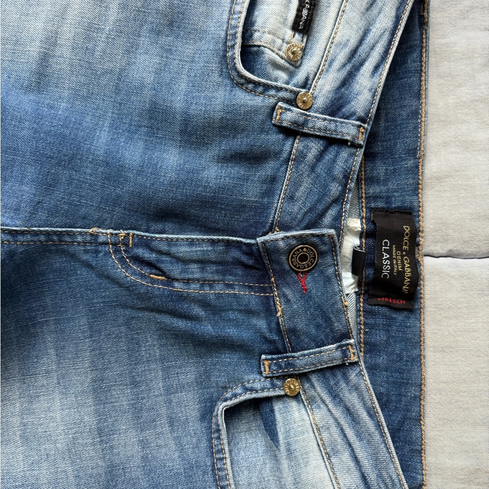 Dolce & Gabbana Blue Classic Straight Denim Jeans - Picture 6 of 8